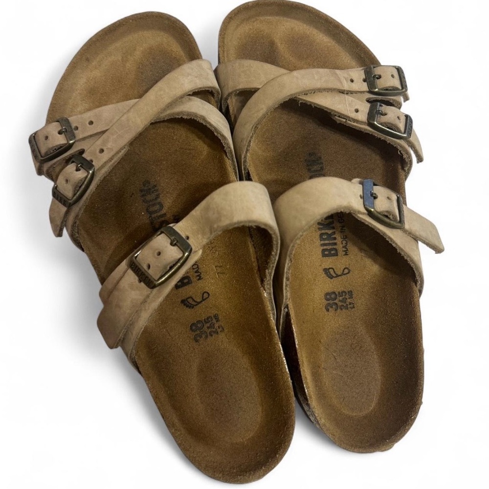 Birkenstock Women's Tan Double Strap Sandals
